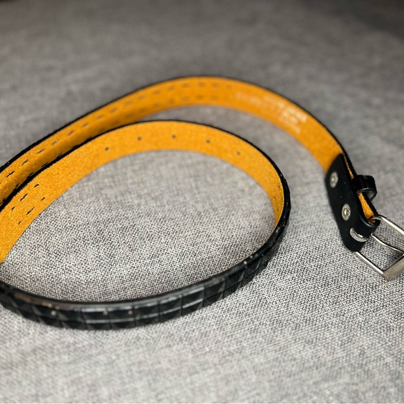 Genuine Leather Punk Rock Studded Belt-Black - Picture 4 of 7